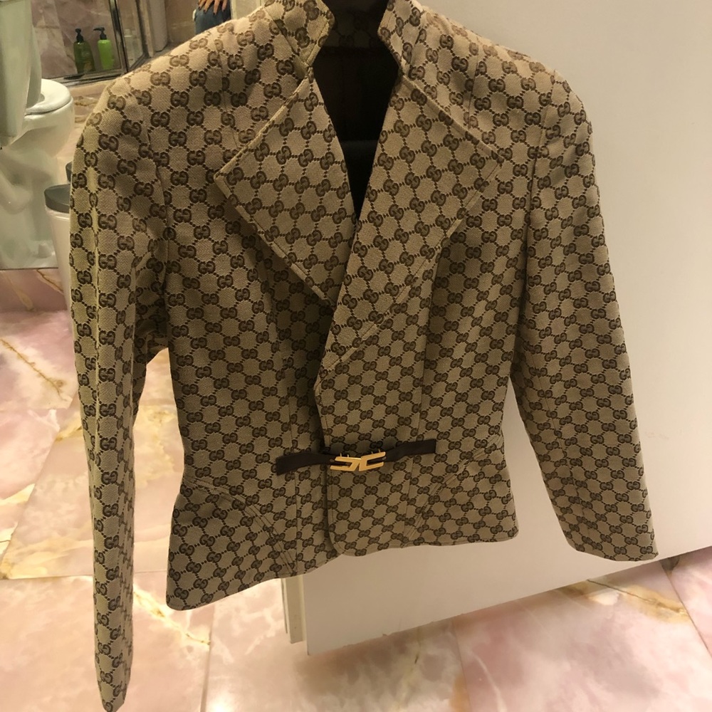 COPY - Gucci Vintage GG print blazer